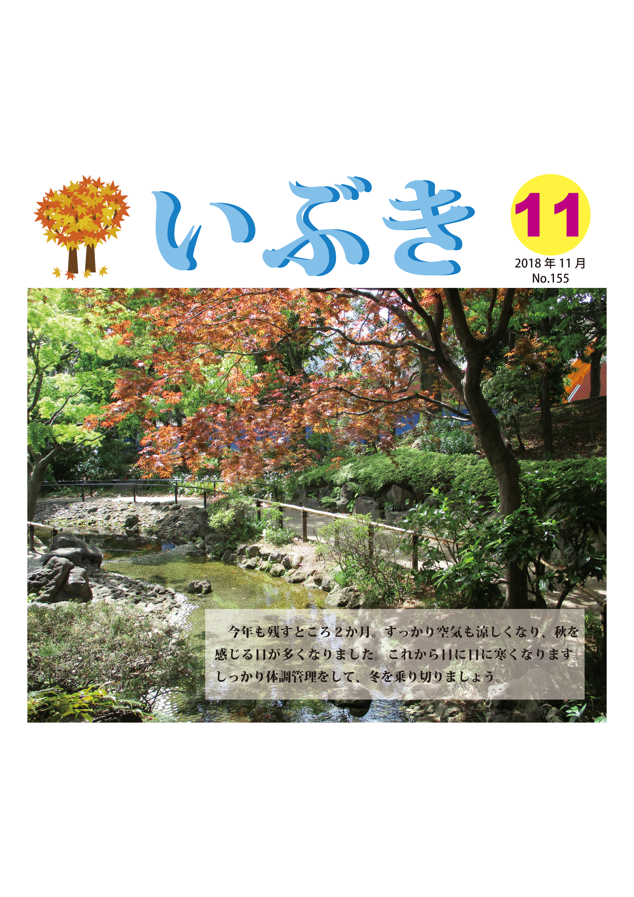 広報紙いぶき2018年11月号（No.155）